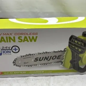 Sunjoe 10 inch 24V Max Cordless chain saw