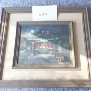Framed Painting Cookeville Train Station
