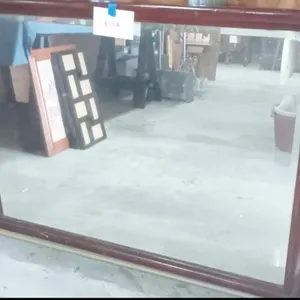 Dark Wood Vintage Wall Mirror