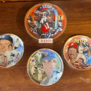 Hamilton Collection Vintage Plates - lot of 4