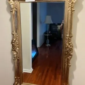 Vintage Ornate Gold Gilt Mirror