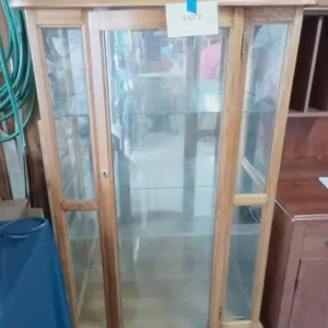 Oak Showcase Display Cabinet