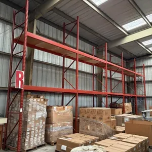 (5) Sections of Tear Drop Pallet Racking