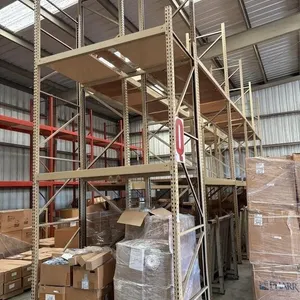 (9) Sections of Tear Drop Pallet Racking