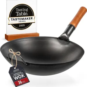 NEW $105 (14.35") Steel Wok with Round Bottom