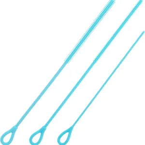 New (3/6/9mm) 6pcs Silicone Straw Brush, Steel...