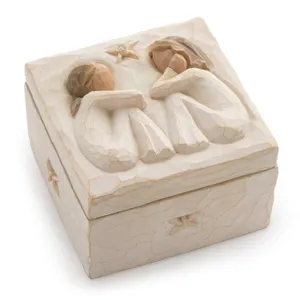 Willow Tree 3x3x2 Keepsake Box Friendship Design