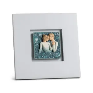 Willow Tree 10.8W Duet Framed Plaque Blue Ombre