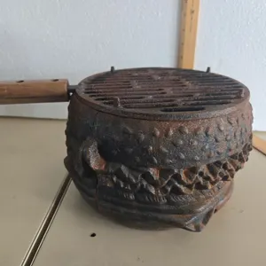 Vintage cast iron tabletop grill