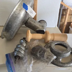 Vintage meat grinder attachment for reynolds mixer