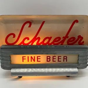 Schaefer Fine Beer Lighted Sign