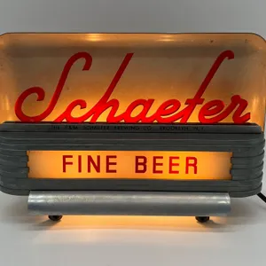 Schaefer Fine Beer Lighted Sign