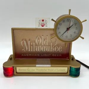 Old Milwaukee Lighted Bar Clock