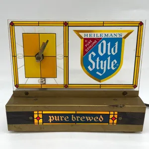 Heileman's Old Style Light-Up Clock Sign