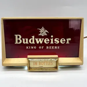 Vintage Budweiser Lighted Bar Sign
