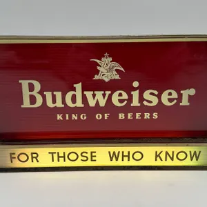 Vintage Budweiser Lighted Sign