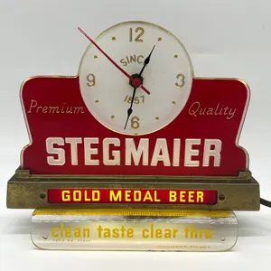 Stegmaier Beer Neon Lighted Bar Clock