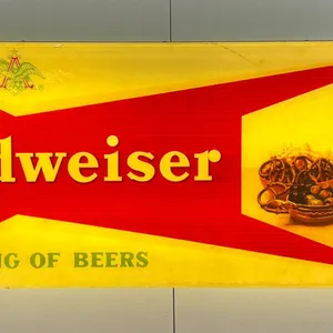 Vintage Budweiser Lighted Sign 36x12"