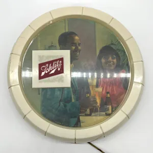 1970s Schlitz Beer Lighted Wall Clock
