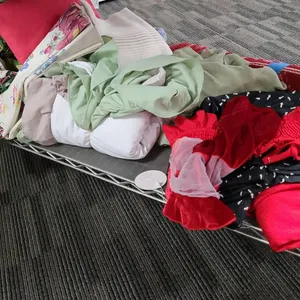 Household Linens, Decorative Textiles, Red Accent Rug, and Christmas Decor Lot Collection