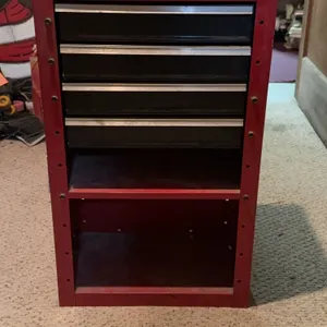 Red Metal Tool Cabinet
