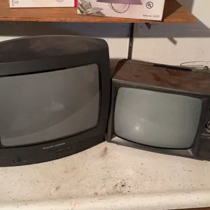 Pair of Vintage CRT Televisions