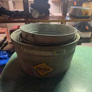 Vintage Vulcan Galvanized Wash Tubs