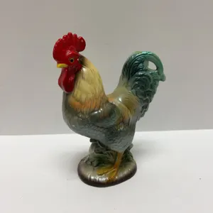 Rossini Japan Hand-Painted Ceramic Rooster Figurine with Pegasus Label