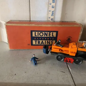 Vintage Lionel No. 50 O Gauge Motorized Gang Car W/Box
