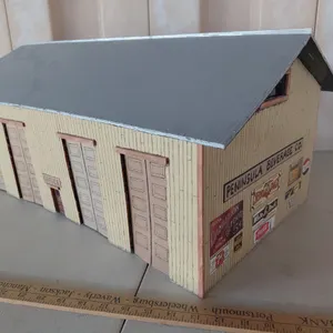 Peninsula Beverage Co. Hand Made Building, Used With O Scale Trains 27"X15.5"11.5"