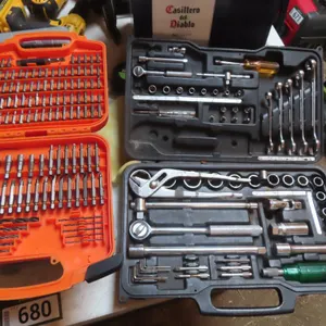 Lot - Ridgid Screw Bit Set, Socket Set *Located at Spruce Grove location.