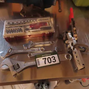 Lot - 20 pc. Ratchet Set, Crescent Wrenches, Flaring Kit *Located at Spruce Grove location.