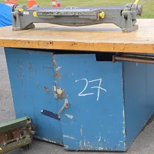 Woodshop Table with Cabinet