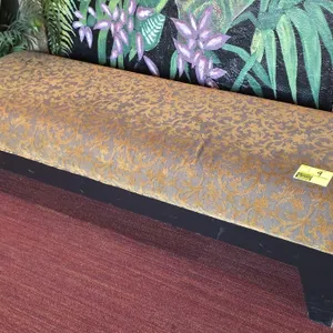 6' Upholstered wood frame bench