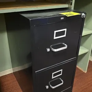Hon metal 2 drawer file cabinet