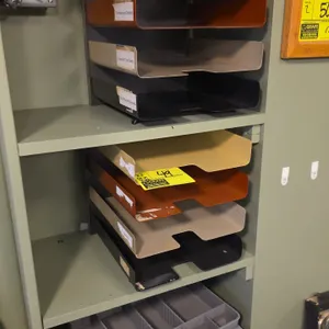 Metal paper organizers with metal cash drawer 2+