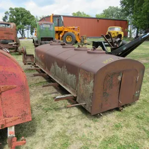 Antique Fuel Truck Tank with 4 Valves and Storage
