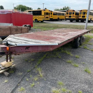 22' L 2 Axle Flatbed with 3' Nose x 8' 4" W (No Title)