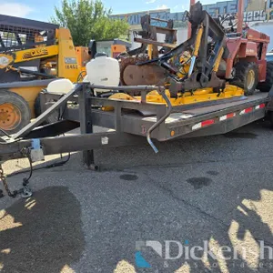 PJ SERVICE UTILITY DOUBLE AXLE TRAILER ONLY, ILLEGIBLE VIN