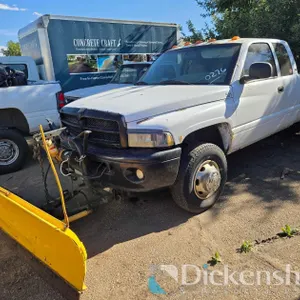 2001 DODGE RAM 3500 TRUCK WITH PLOW, 1B7MF33651J580276, KEY