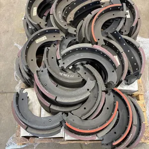 PALLET OF HEAVY DUTY BUS DRUM BRAKE SHOES