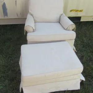 Upholstered Chair w/Ottoman