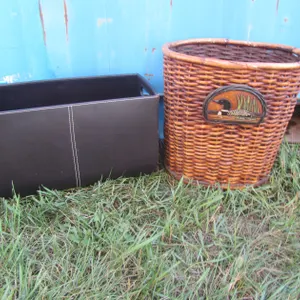 Loon Themed Wicker Basket And Other Storage Basket