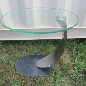 Glass Top Side Table