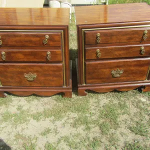 Pair Of 2-Drawer Night Stands