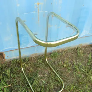 Metal Side Table w/Glass Top