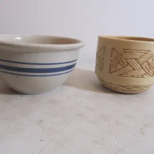 (2) Stoneware Bowls