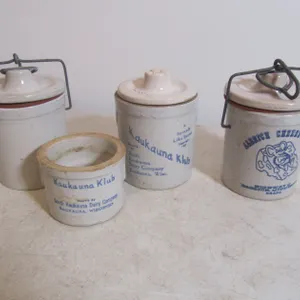 (4) Assorted Cheese Crocks
