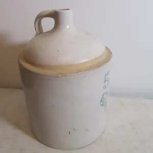 Buckeye Pottery Co. Blue Ribbon 5 Gallon Stoneware Jug