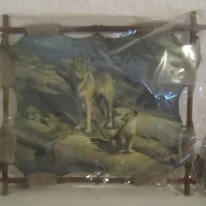 Wolf Print w/Unique Frame